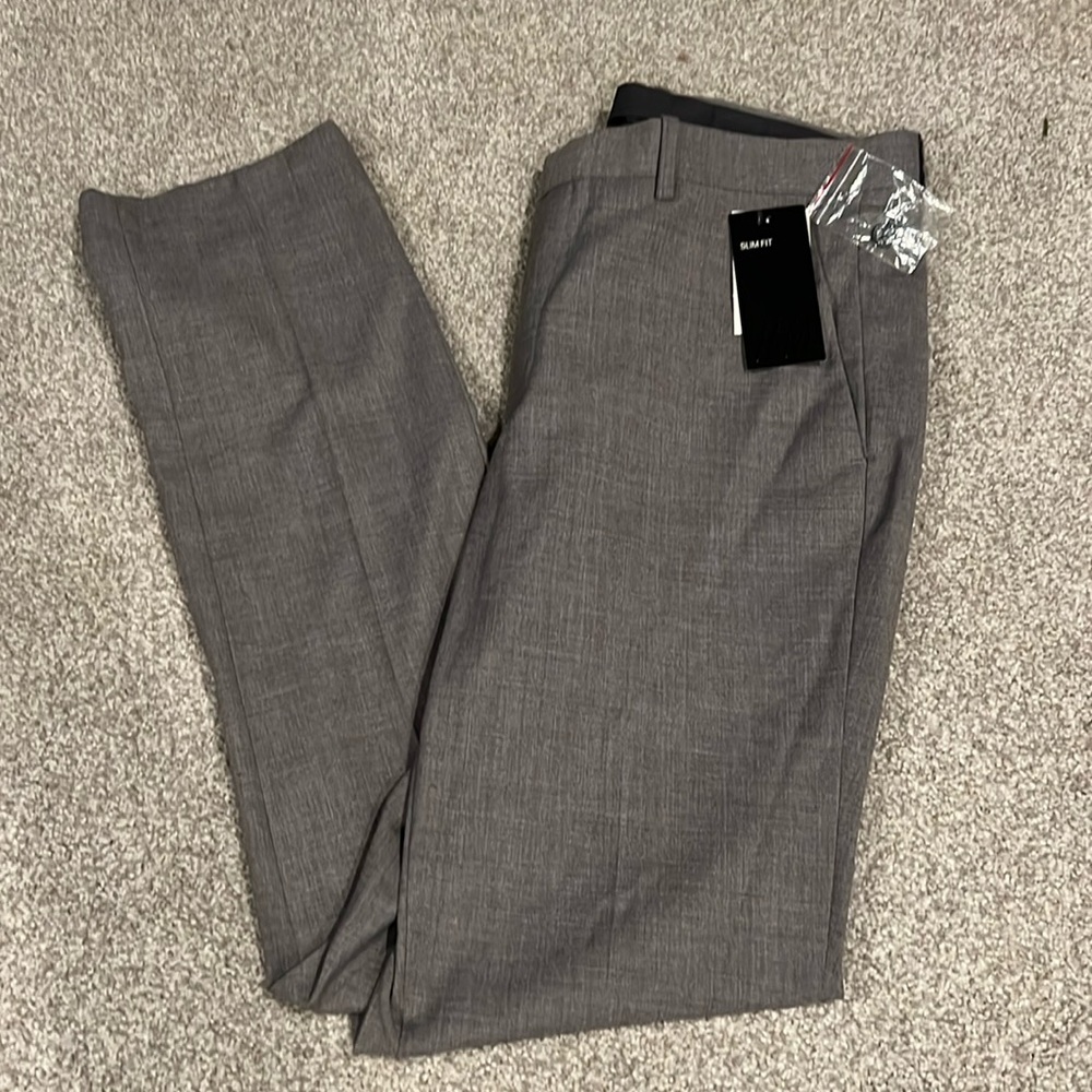 H&M Men’s Grey Slim Fit Dress Pants size 34R